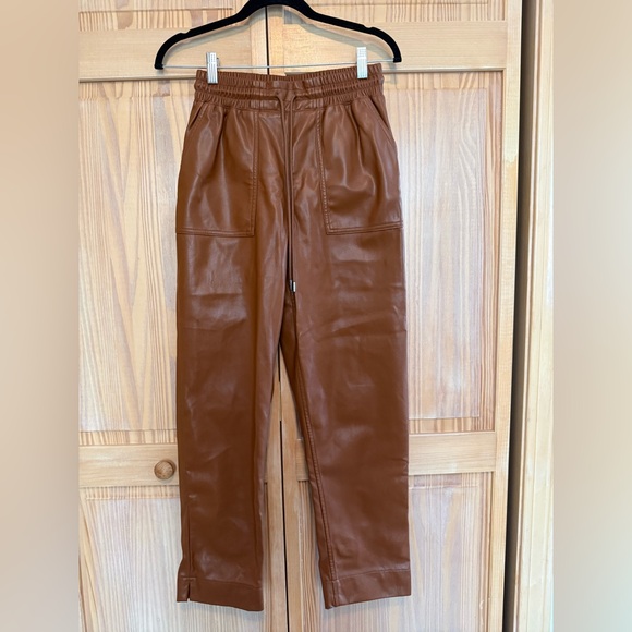 a new day Pants - a new day Brown Faux Leather Pants